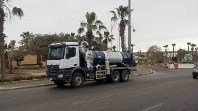 جهاز 6 أكتوبر يرفع درجة الاستعداد القصوى لمواجهة الأمطار وتمركز معدات شفط المياه بالأحياء