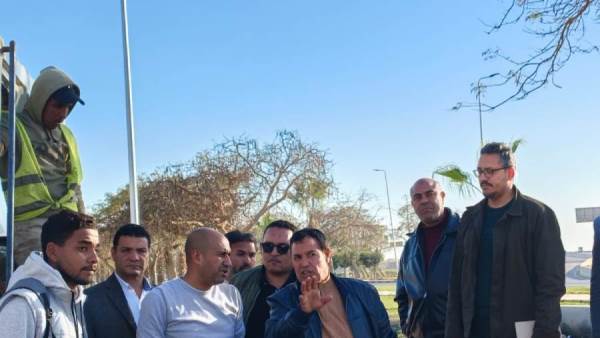 رئيس جهاز مدينة الشروق يتفقد موقع تنفيذ مشروع ازدواج خط الطرد بين محطتي الرفع (2) و(3)